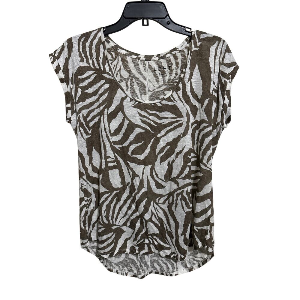Ann Taylor Linen Top M